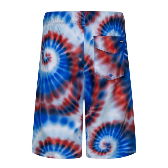 Youth Hurley Tie Dye Adjustable Drawstring Swim Trunks Shorts, Size 16-18 NEW - Picture 2 of 6